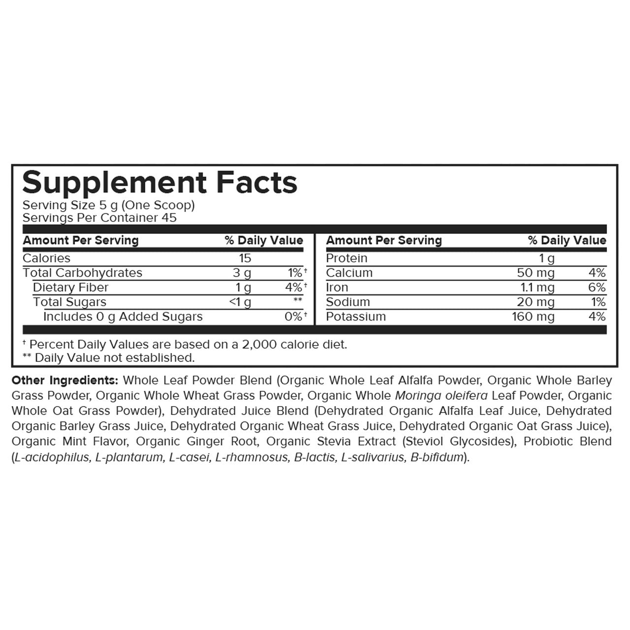 Portions Master Vulcanic Supergreens Mint