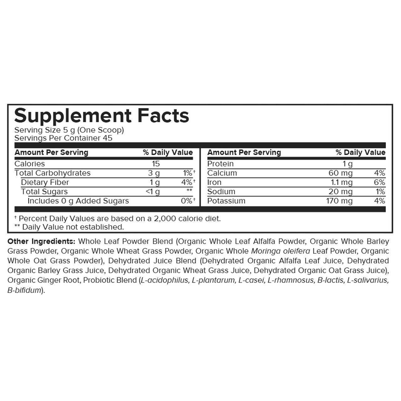 Portions Master Vulcanic Supergreens Unflavored