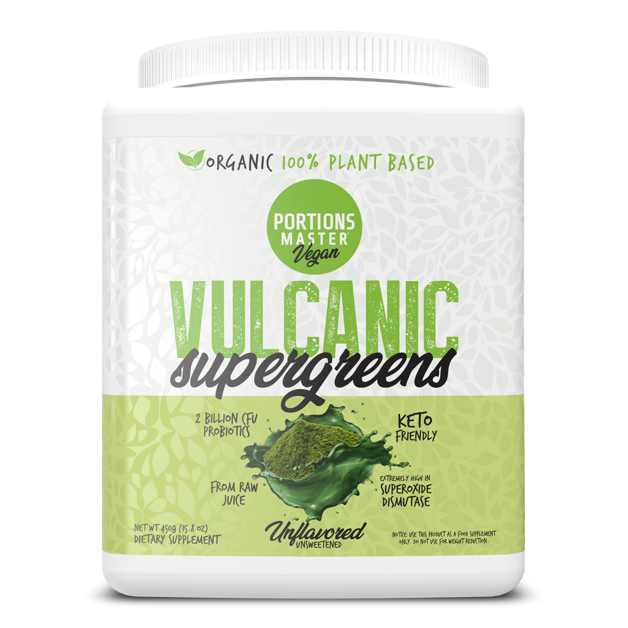 Portions Master Vulcanic Supergreens Unflavored